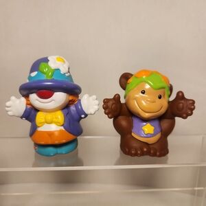 Fisher Price Little People Circus Carnival Set Clown & Monkey